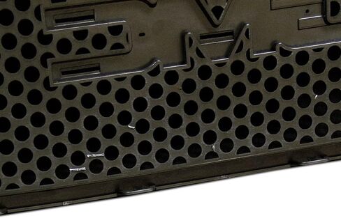 7422451373312 متوافق مع 2007-2014 GMC Yukon/XL/Denali Glossy Black Round Hole Mesh Apper + Lower Front Pumper Grille Grille in Kuwait
