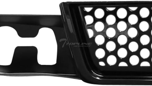 7422451373312 متوافق مع 2007-2014 GMC Yukon/XL/Denali Glossy Black Round Hole Mesh Apper + Lower Front Pumper Grille Grille in Kuwait