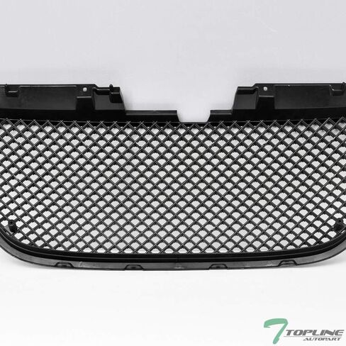 7422451373312 متوافق مع 2007-2014 GMC Yukon/XL/Denali Glossy Black Round Hole Mesh Apper + Lower Front Pumper Grille Grille in Kuwait