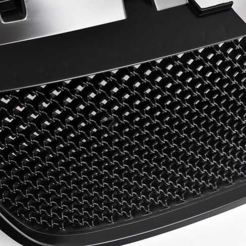 7422451373312 متوافق مع 2007-2014 GMC Yukon/XL/Denali Glossy Black Round Hole Mesh Apper + Lower Front Pumper Grille Grille in Kuwait