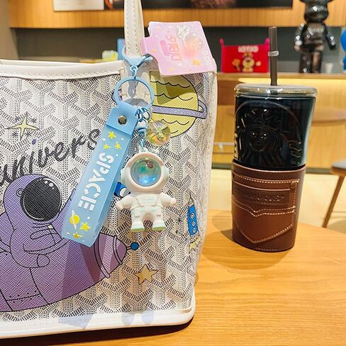 سلاسل مفاتيح رائد فضاء لطيف مع ضوء غروب الشمس ، سلاسل مفاتيح الفضاء هدية قلادة in Kuwait