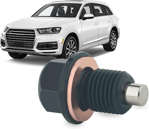 M12x1.25 Magnetic Aluminum Oil pan Drain Plug Copper Gasket for Toyota, Lexus, Nissan, Infiniti in Saudi Arabia