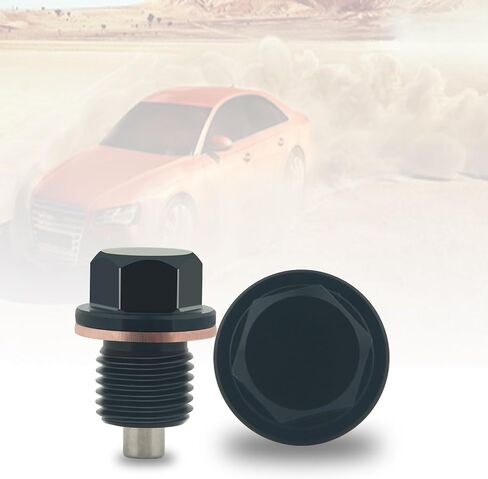 M12x1.25 Magnetic Aluminum Oil pan Drain Plug Copper Gasket for Toyota, Lexus, Nissan, Infiniti in Saudi Arabia