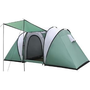 خيمة تخيم عائلية من 4 شخص مع الشرفة ، ملجأ للتخييم مقاوم للطقس مع طراز Rainfly ، غرفتان ، خيمة عائلية سهلة مع منطقة معيشة في الهواء الطلق ، الفناء الخلفي ، المشي لمسافات طويلة in Kuwait