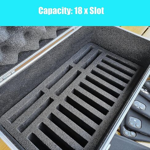 GLOTRENDS B12 12-slot Cell Phone Storage Box, Portable Design for Carrying and Transportation, IP65 Water Resistant, Cell Phone Organizer and Protective Box in Saudi Arabia