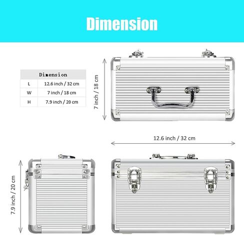 GLOTRENDS B12 12-slot Cell Phone Storage Box, Portable Design for Carrying and Transportation, IP65 Water Resistant, Cell Phone Organizer and Protective Box in Saudi Arabia