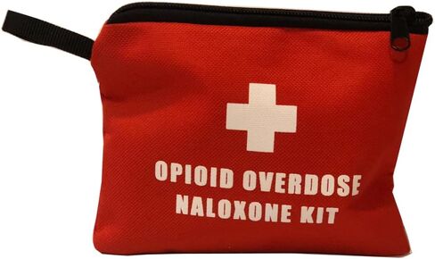 Opioid Overdose Naloxone Community Kit Bag, Medication Not Included (Red) in Kuwait