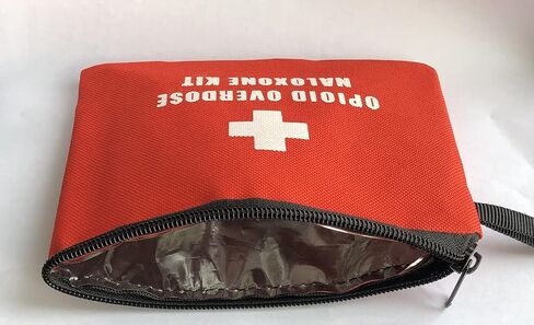 Opioid Overdose Naloxone Community Kit Bag, Medication Not Included (Red) in Kuwait