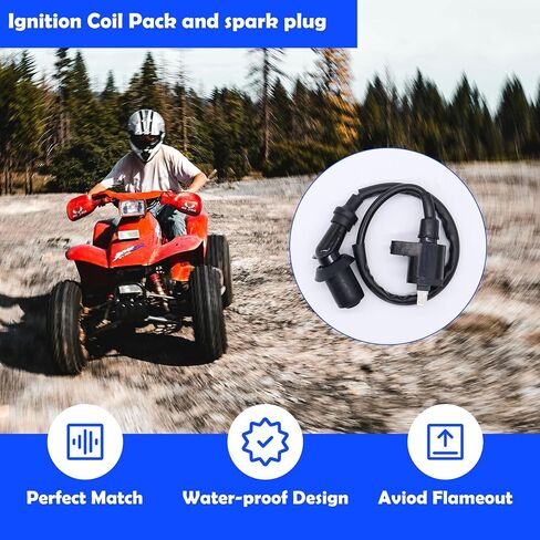 GY6 Ignition Coil 4+2 Pin AC CDI Box Starter Solenoid Relay Voltage Regulator Rectifier Spark Plug Compatible with Tao tao 50cc 150cc ATM50 Pony VIP Powermax Roketa Scooter Moped Pit Dirt Bike in Saudi Arabia