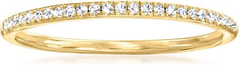 Ross-Simons 0.10 ct. t.w. Diamond Ring in 18kt Gold Over Sterling in Saudi Arabia