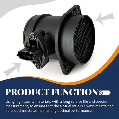 مستشعر MAF Sensor MAF تدفق الهواء الشامل W/ 5Pins [5cyl 2.3 2.4 2.5 2.9] متوافق مع Volvo 2001-2009 S60 ، 2001-2007 V70 ، 1999-2004 S80 ، 2003-2006 XC90 in Saudi Arabia