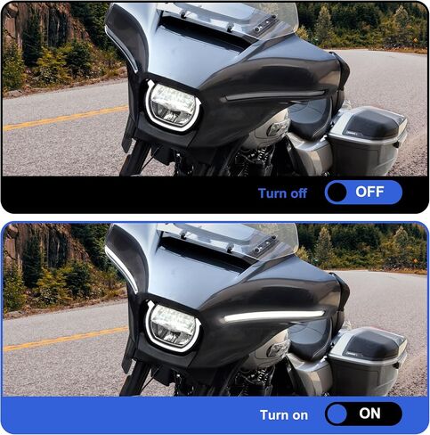 Batwing Fairing LED Turn Signal with Daytime Running Lights for Harley Davidson Street Glide 2024-2025 CVO Street Glide 2023-2025 Accessories in Saudi Arabia