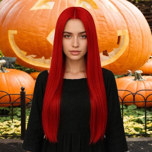 31 inch Long Straight Wig for Women, Costume Wig for Halloween, Halloween Wigs for Girls, Themed Parties, Cosplay and Events (Green) in Saudi Arabia