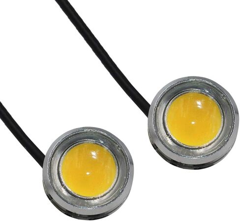 Yolu 10-Pack Eagle Eye Lights White COB 1-SMD 20mm Eagle Eye Led Bulbs Daytime Running Lights Reverse Tail Brake Turn Signal Light Tail Backup Lights Clearance Marker Lights 12V in Kuwait
