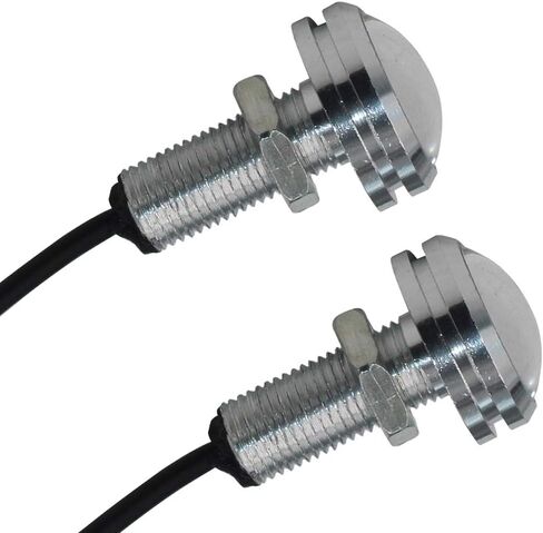 Yolu 10-Pack Eagle Eye Lights White COB 1-SMD 20mm Eagle Eye Led Bulbs Daytime Running Lights Reverse Tail Brake Turn Signal Light Tail Backup Lights Clearance Marker Lights 12V in Kuwait