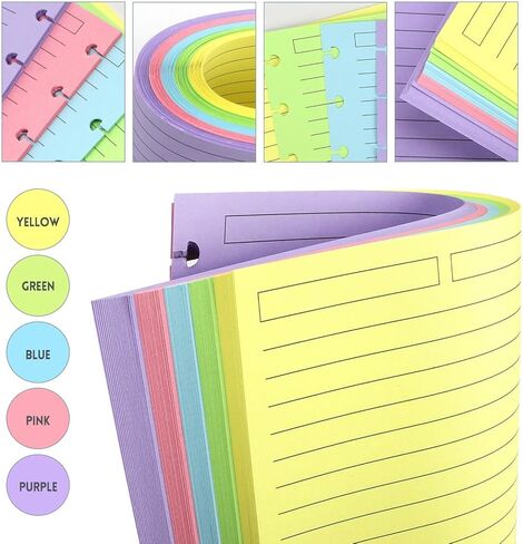 120 Sheets/240 Pages Letter Size Discbound Lined Refill Paper, A4 Loose Leaf Paper White 11-Disc Thicker Refillable Planner Inserts, 8.5 X 11 Inch, 120gsm in Kuwait