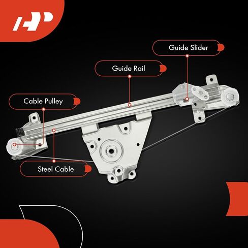 A-Premium Rear Right Passenger Side Electric Power Window Regulator Without Motor Compatible with Saab 9-3 1999-2002, 900 1994-1998 in Saudi Arabia