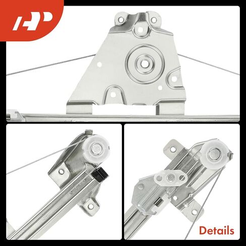 A-Premium Rear Right Passenger Side Electric Power Window Regulator Without Motor Compatible with Saab 9-3 1999-2002, 900 1994-1998 in Saudi Arabia