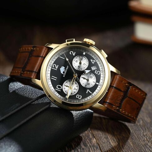 BISONSTRAP Sophisticated Watch Bands 18mm 20mm 22mm, Italian Leather with Alligator Embossed Pattern, Quick Release Replacement Straps in Saudi Arabia