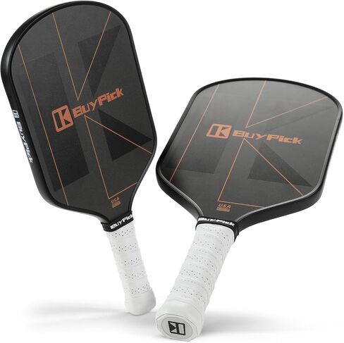 Pickleball Paddles Set of 2, USAPA Approved Carbon Fiber Surface Paddles with Anti-Slip Sweat-Absorbing Grip &16MM Racket, Light Pickleball Set with 2 Pickleball Paddle 4 PE Balls& 1 Bag in Saudi Arabia