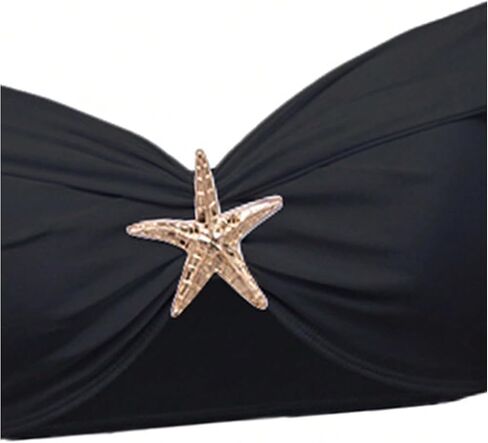 Soly Hux Women's Off the Counter Bikini Swimsuits بدلة السباحة عالية الخصر مع تنورة طويلة من 3 قطعة in Saudi Arabia