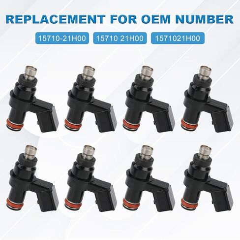 jdmon 8pcs حقن الوقود متوافقة مع Suzuki GSX1300R Hayabusa 2008-2012 ، GSX1300BK B-King 2008 ، GSX-R1000 2007-2014 ، King Quad 400 LTF400F ASI FSI 2011-2013 in Saudi Arabia