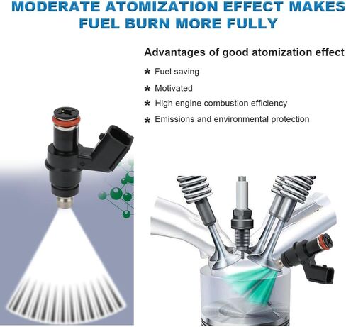 jdmon 8pcs حقن الوقود متوافقة مع Suzuki GSX1300R Hayabusa 2008-2012 ، GSX1300BK B-King 2008 ، GSX-R1000 2007-2014 ، King Quad 400 LTF400F ASI FSI 2011-2013 in Saudi Arabia