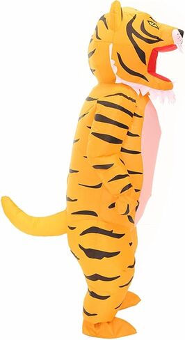 Inflatable Tiger Costume Adult,Inflatable Costumes Women Men,Full Body Tiger Blow Up Costume for Halloween Inflatables Party in Saudi Arabia