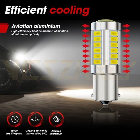 Compatible for Deere D100 D105 D110 D120 D130 D140 D150 D160 D170 Light Bulbs, Lawn Rractor Bulb BA15S 1156 Bulbs Mower, 6000K Bright White, Plug N Play, 2-Pack in Kuwait