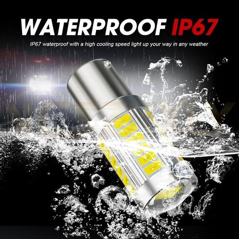 Compatible for Deere D100 D105 D110 D120 D130 D140 D150 D160 D170 Light Bulbs, Lawn Rractor Bulb BA15S 1156 Bulbs Mower, 6000K Bright White, Plug N Play, 2-Pack in Kuwait