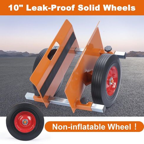 lukar Panel Dolly Heavy Duty 1100LBS Capacity, Adjustable Panel Dolly Cart with 10" Solid Rubber Wheels, Drywall Mover Cart for Wood Panels, Doors and Drywall Sheet in Saudi Arabia