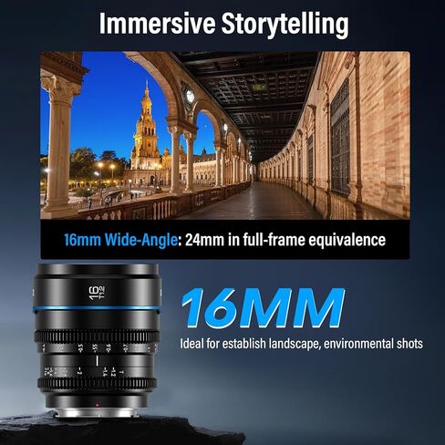 SIRUI Night Walker 75 مم T1.2 S35 عدسة سينمائية مقربة، عدسة تركيز يدوية ذات فتحة كبيرة (MS75M-B، حامل M4/3، أسود) in Kuwait