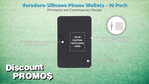 خصم Promos 100 Varadero Silicone Phone Wallets Pack - نص قابل للتخصيص ، شعار - الملحقات ، لاصق قوي ، حامل البطاقة - أبيض in Saudi Arabia