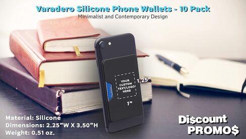 خصم Promos 100 Varadero Silicone Phone Wallets Pack - نص قابل للتخصيص ، شعار - الملحقات ، لاصق قوي ، حامل البطاقة - أبيض in Saudi Arabia