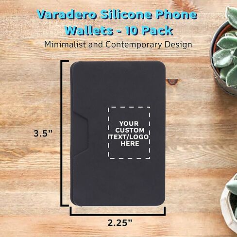 خصم Promos 100 Varadero Silicone Phone Wallets Pack - نص قابل للتخصيص ، شعار - الملحقات ، لاصق قوي ، حامل البطاقة - أبيض in Saudi Arabia