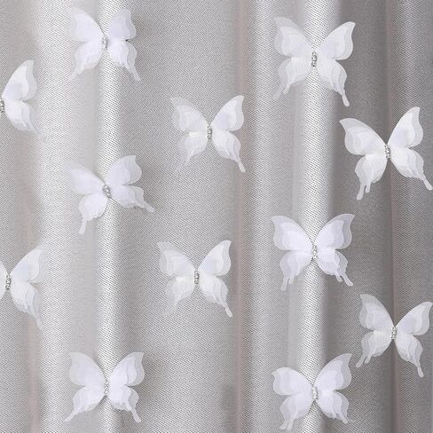 SUQ I OME 12pcs of Organze Handmade Butterfly Home Indoor Curtains Decorations for Curtains draperys,Bedroom Living Room Girl's Rooms Curtain Decoration (Green) in Kuwait