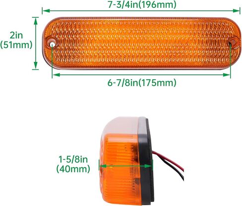 HECASA 4PCS LED وميض AMBER CAB LIGHT AR60250 متوافق مع John Deere جرار 4040 4240 4440 4640 4030 4230 4430 4630 4640 4650 4755 4760 4840 4850 4955 4960 LED LED LED in Saudi Arabia