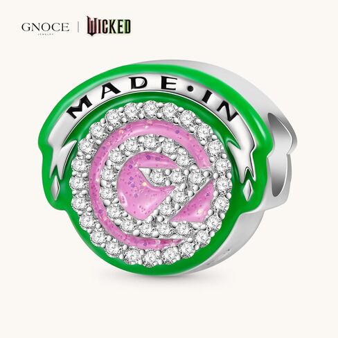 GNOCE Wicked OZ Logo Glow-in-the-Dark Charm Bracelet for Women, S925 Sterling Silver Dangle Charms for Women Wife, Valentine‘s Day, Mother’s Day Jewelry in Saudi Arabia