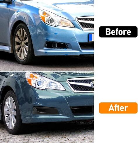 Compatible with Subaru Legacy Fog Light Cover 2010 2011 2012, 57731AJ21A Front Right Passenger Side Fog Lamp Bezel Replacement, W/O Light Hole 2010 Legacy Fogs Lamp Cover Black - Right in Saudi Arabia