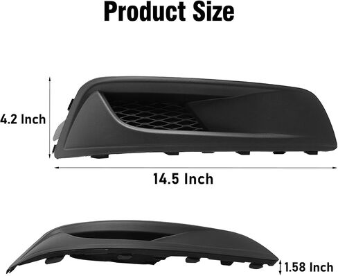 Compatible with Subaru Legacy Fog Light Cover 2010 2011 2012, 57731AJ21A Front Right Passenger Side Fog Lamp Bezel Replacement, W/O Light Hole 2010 Legacy Fogs Lamp Cover Black - Right in Saudi Arabia