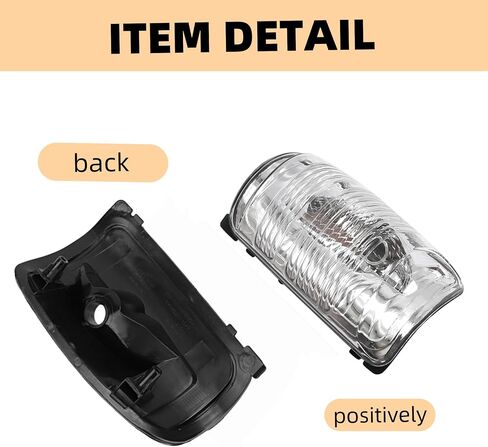 Set of Mirror Indicator Light Covers Left Right 1847387 1847389 Replacement for Ford Transit T150 250 350 2015-2021 MK8 2014 Onwards in Saudi Arabia