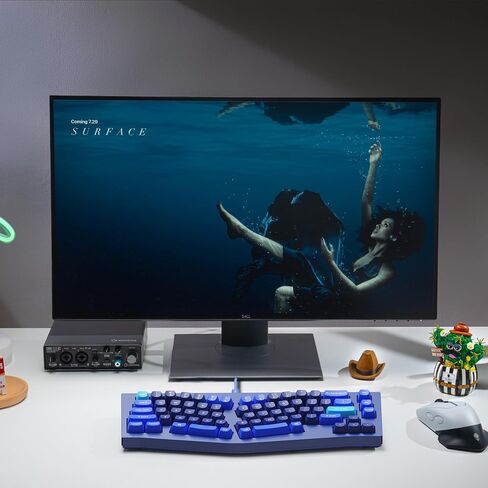 Keychron Q8 لوحة مفاتيح ميكانيكية مخصصة سلكية ، 65 ٪ من Alice Layout QMK/عبر قابلة للبرمجة مع Gateron G Gateron G Pro Blue Switch مزدوج متوافق مع Mac Windows Linux (الأزرق) in Kuwait