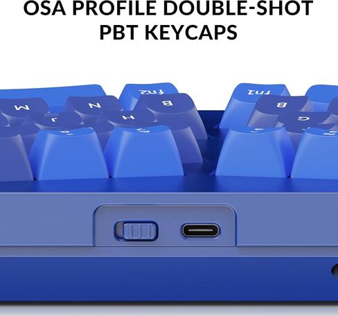 Keychron Q8 لوحة مفاتيح ميكانيكية مخصصة سلكية ، 65 ٪ من Alice Layout QMK/عبر قابلة للبرمجة مع Gateron G Gateron G Pro Blue Switch مزدوج متوافق مع Mac Windows Linux (الأزرق) in Kuwait