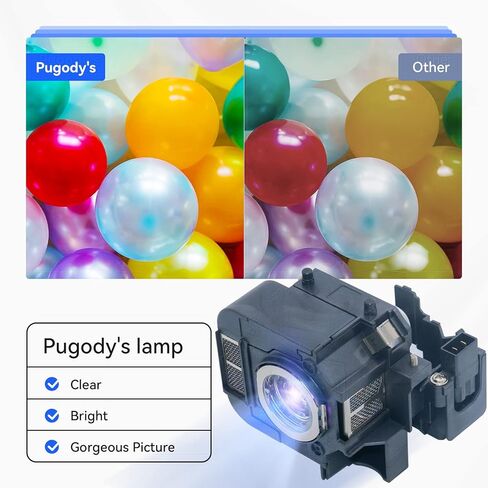 A+ Quality ELPLP76 V13H010L76 Replacement Projector Lamp Bulb for Epson EB-G6900WU EB-G6970WU EB-G6550WU EB-G6570WU EB-G6450WU EB-G6050WNL EB-G6050W EB-G6070W G6770WU G6800 G6870 with Housing in Saudi Arabia
