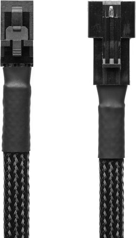 CRJ 4-Pin RGB Lighting Splitter Cable for Corsair - 6-inch (15cm), Black Sleeved - 2-Way Splitter for Corsair iCUE RGB Lighting System in Kuwait