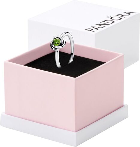 PANDORA - Silver Ring for Women - Gift for Her - Sterling Silver with Man-Made Crystal - With Gift Box in Saudi Arabia