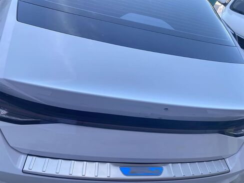Car Accessories Compatible with Hyundai Elantra 2024 2023 2022 2021 Outside Rear Bumper Sill Plate Guard Cover Door Tailgate Trunk Lid Trim Stainless Steel 1PC(Silver) in Saudi Arabia