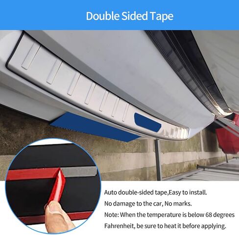 Car Accessories Compatible with Hyundai Elantra 2024 2023 2022 2021 Outside Rear Bumper Sill Plate Guard Cover Door Tailgate Trunk Lid Trim Stainless Steel 1PC(Silver) in Saudi Arabia