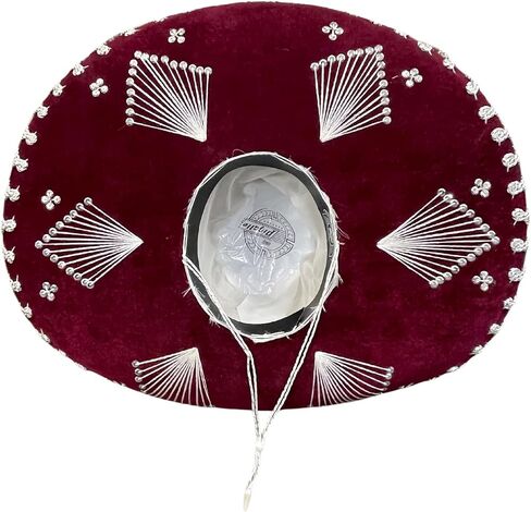 Leos Imports Authentic Mexican Mariachi Sombrero - Unisex Adult, Exquisite Embroidery and Sequins, Made in Mexico in Saudi Arabia
