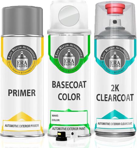 ERA Paints YZ - Oxford White for FORD Exact Match Automotive Touch Up Paint Spray - 2K Premium Kit in Saudi Arabia